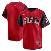 Men's Chicago White Sox Blank Red Black 2025 City Connect Limited Stitched Jersey Dzhi,baseball caps,new era cap wholesale,wholesale hats